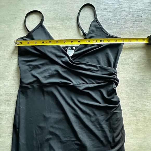 VENUS stretchy strappy small Black high low bottom Dress nwot - Picture 6 of 9